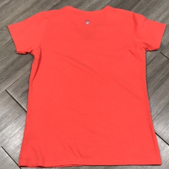 Life is Good 8th Note “Worthy” V-Neck Coral Screen T-Shirt size M - Picture 9 of 10